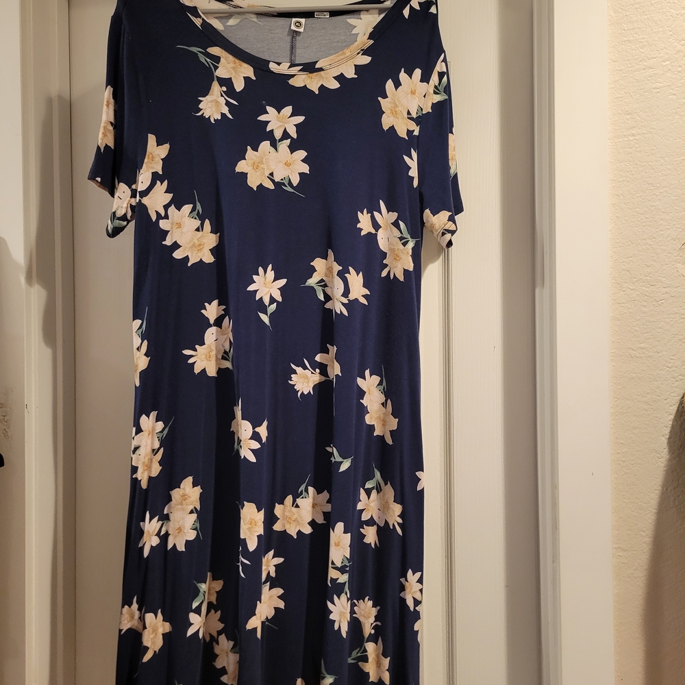 Floral Navy Dress